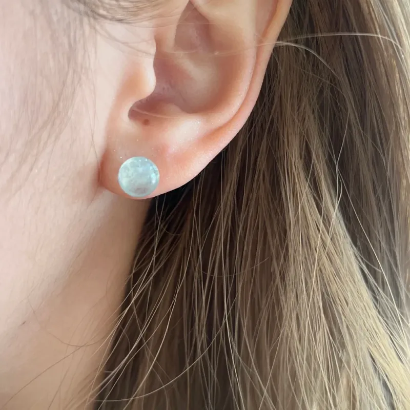 JIACUIYUN Colored Glaze Stud Earrings Unisex-2