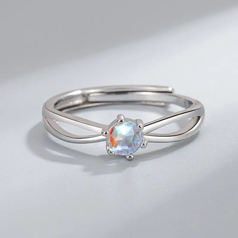 JIACUIYUN Synthetic/Artificial Colored Glaze Rings Unisex-2