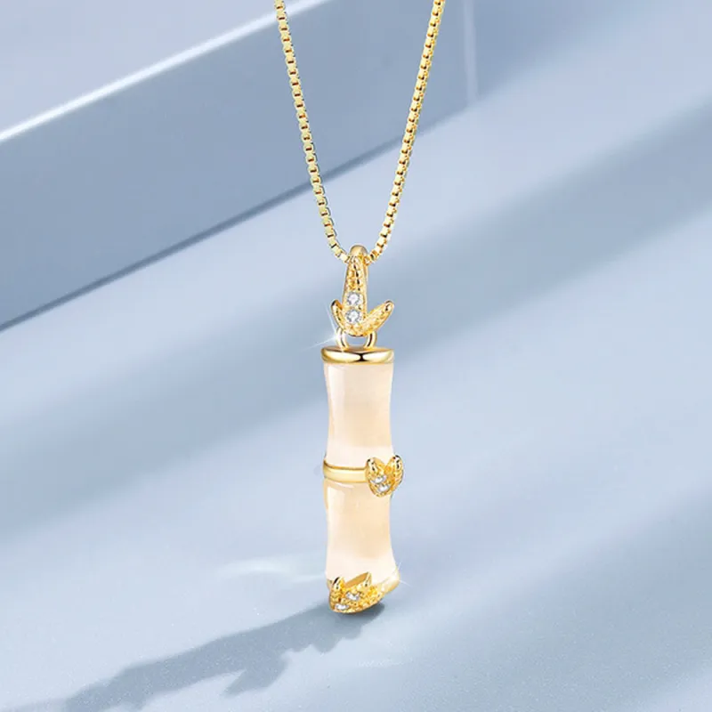 JIACUIYUN Glass Cat Eye Necklaces Unisex-4