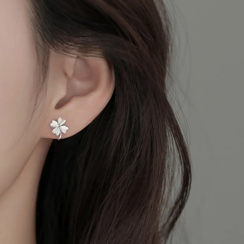 JIACUIYUN Glass Cat Eye Stud Earrings Women's-5