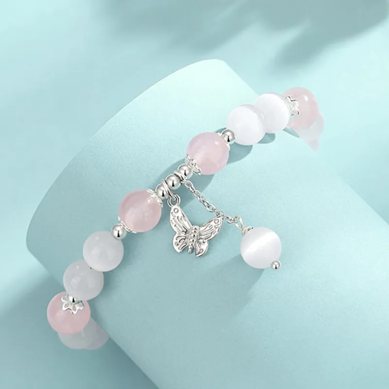 JIACUIYUN Glass Cat Eye Bracelets Unisex-3