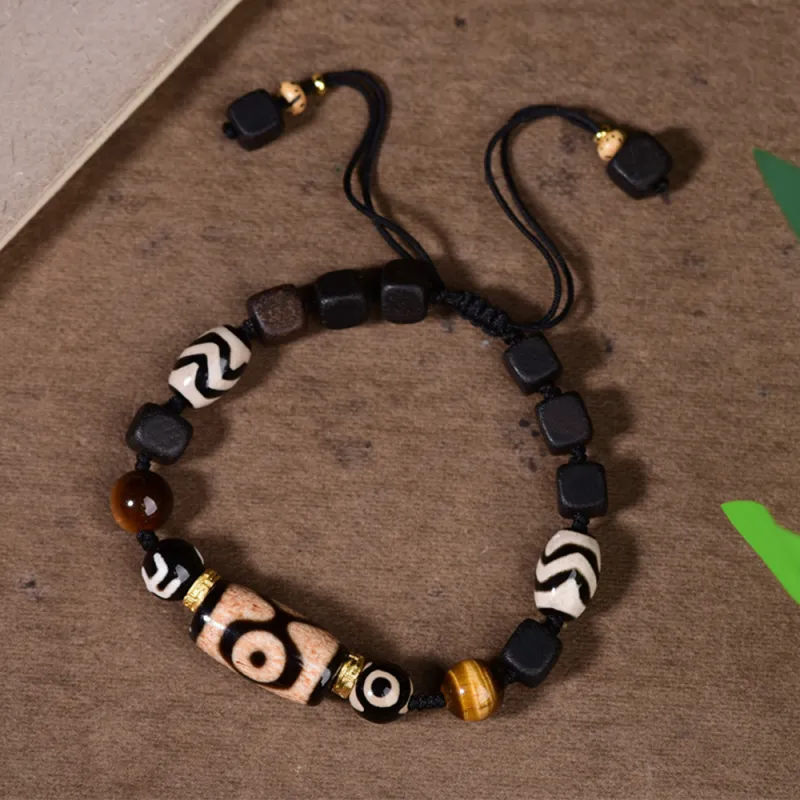 JIACUIYUN Tiger's Eye Stone Bracelets Unisex-1
