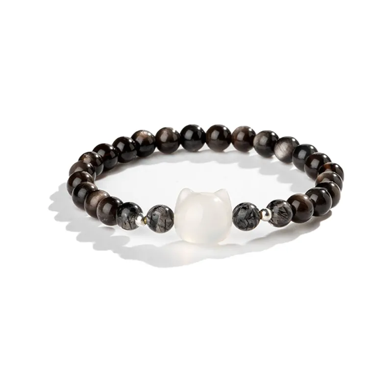 JIACUIYUN Obsidian Bracelets Women's-5