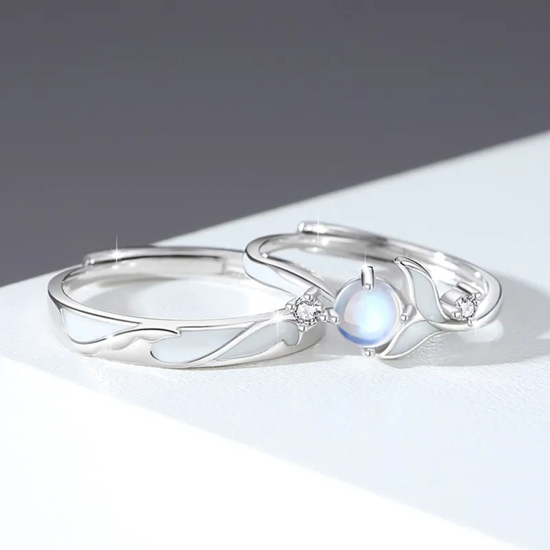 JIACUIYUN Colored Glaze Rings Unisex-2