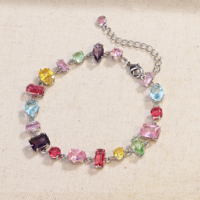 JIACUIYUN Glass Cat Eye Bangles Unisex-2