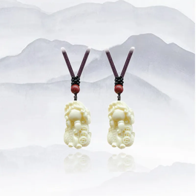 JIACUIYUN Ivory Nut Necklaces Unisex-4