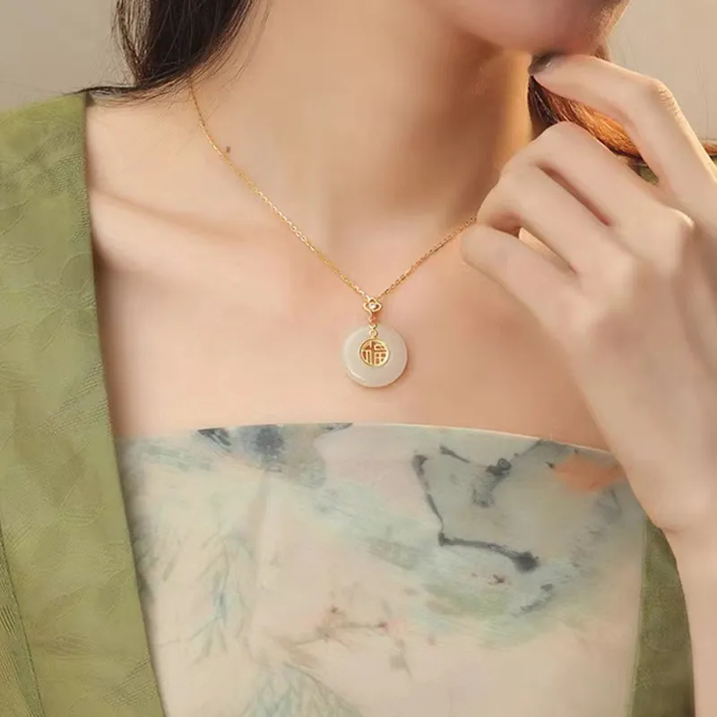 JIACUIYUN Colored Glaze Necklaces Unisex-2
