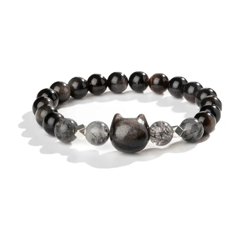 JIACUIYUN Obsidian Bracelets Women's-2