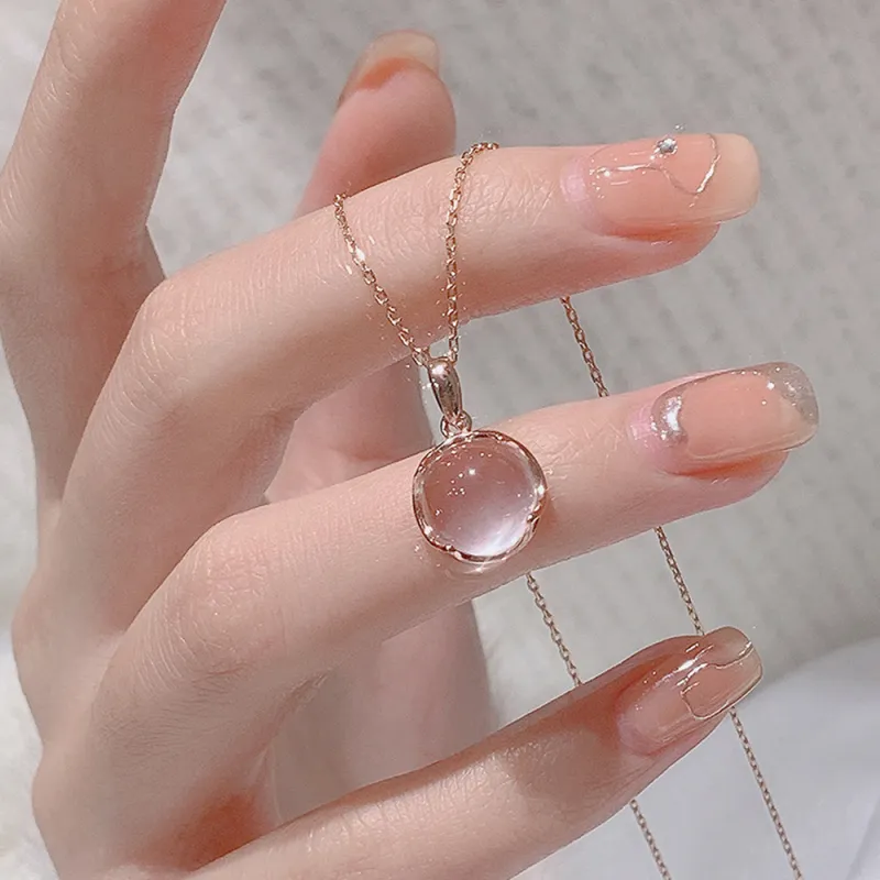 JIACUIYUN Colored Glaze Necklaces Women's-3