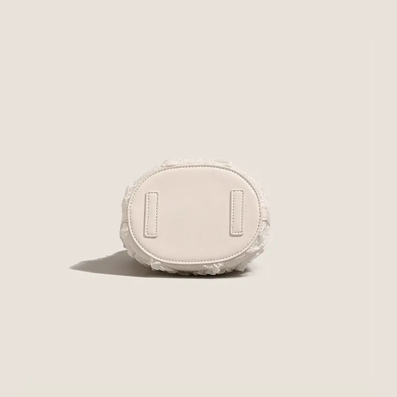 PESASRIE PU Handbag Regular Women's Ecru-6