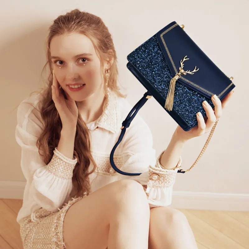 PESASRIE Synthetic Leather Shoulder Bag, Crossbody Bag Women's Multicolor-4