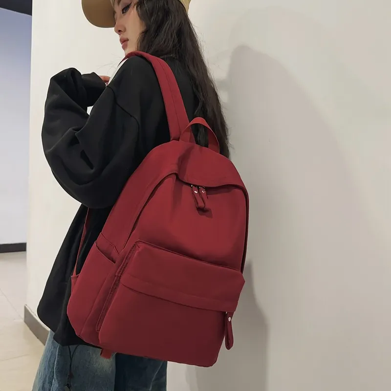 PESASRIE Nylon Backpack Regular Unisex Multicolor-4