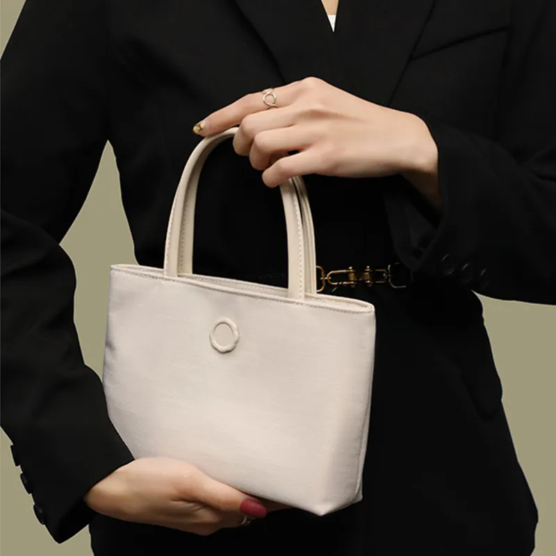 PESASRIE Canvas Canvas Bag Handbags Women's Black/Ecru/Pink-9