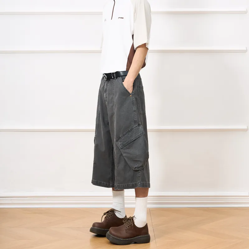 Zanzas Cargo Shorts Unisex Dark Gray-4