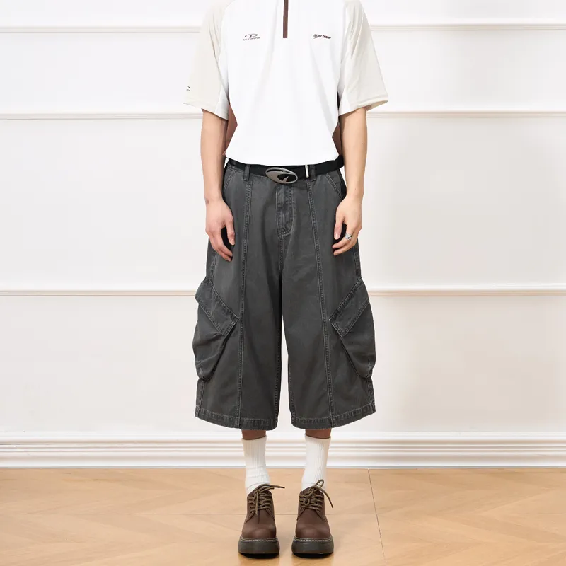 Zanzas Cargo Shorts Unisex Dark Gray-2