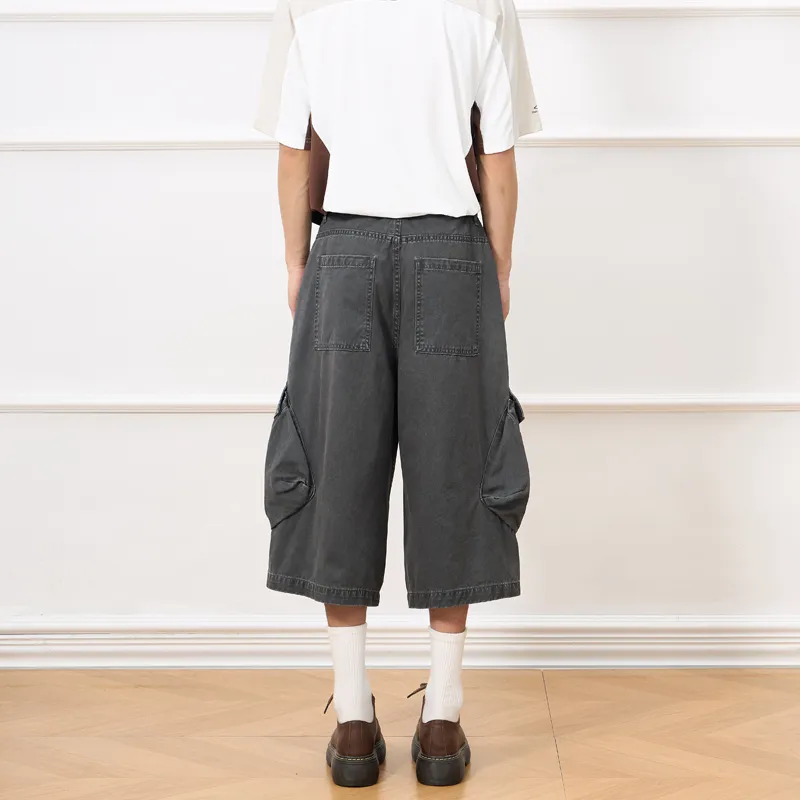 Zanzas Cargo Shorts Unisex Dark Gray-5