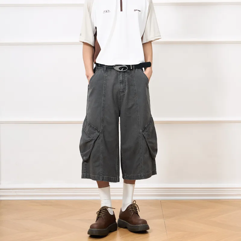 Zanzas Cargo Shorts Unisex Dark Gray-3