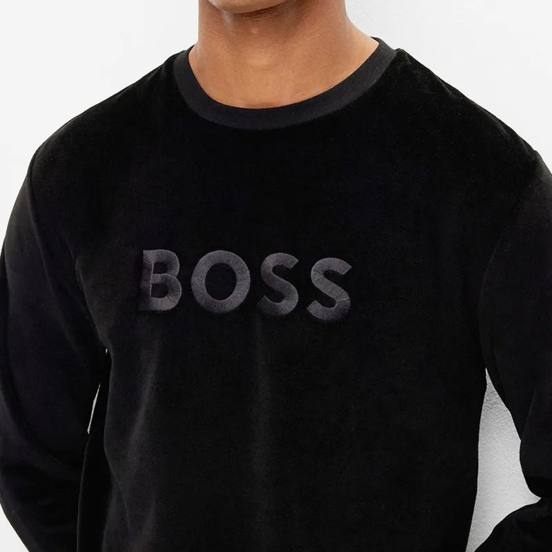 HUGO BOSS SS24 Sweatshirt Men's Black-4