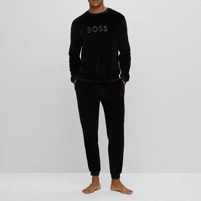 HUGO BOSS SS24 Sweatshirt Men's Black-1