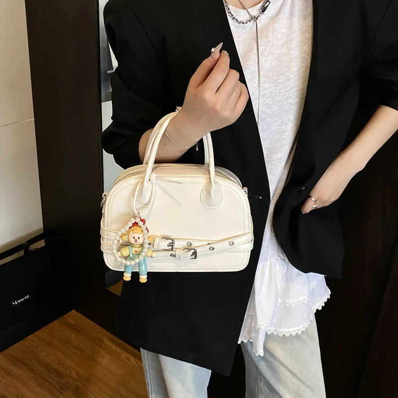 Champion Cub PU Handbag Regular Women's White/Yellow/Blue/Black-2