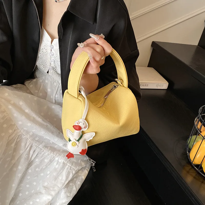 Champion Cub PU Handbag Women's Ecru/Pink/Yellow/Black-8