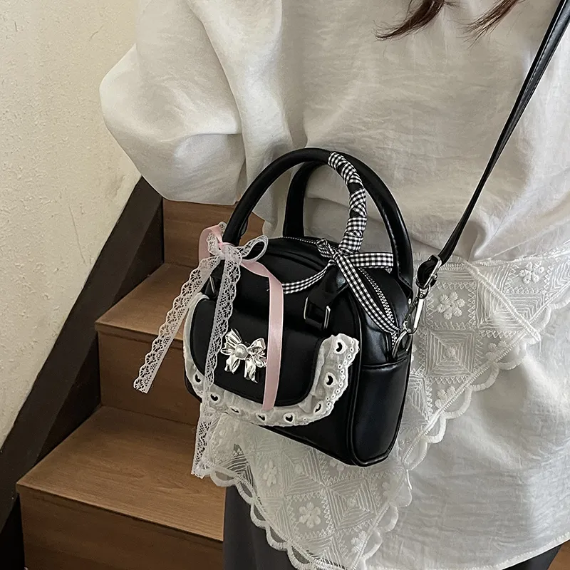 Champion Cub PU Handbag Women's Ecru/Silver/Pink/Black-15