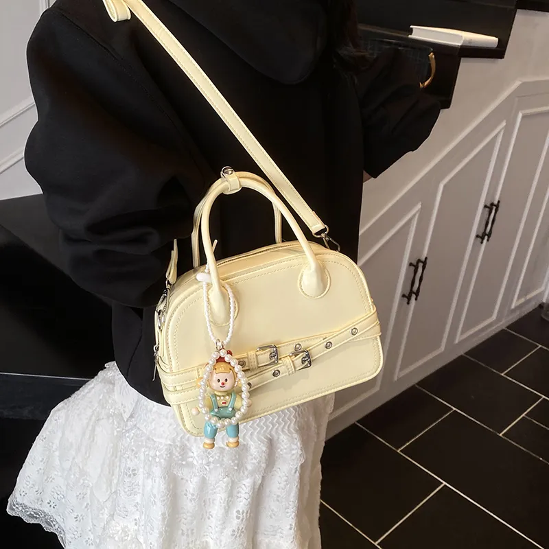 Champion Cub PU Handbag Regular Women's White/Yellow/Blue/Black-7