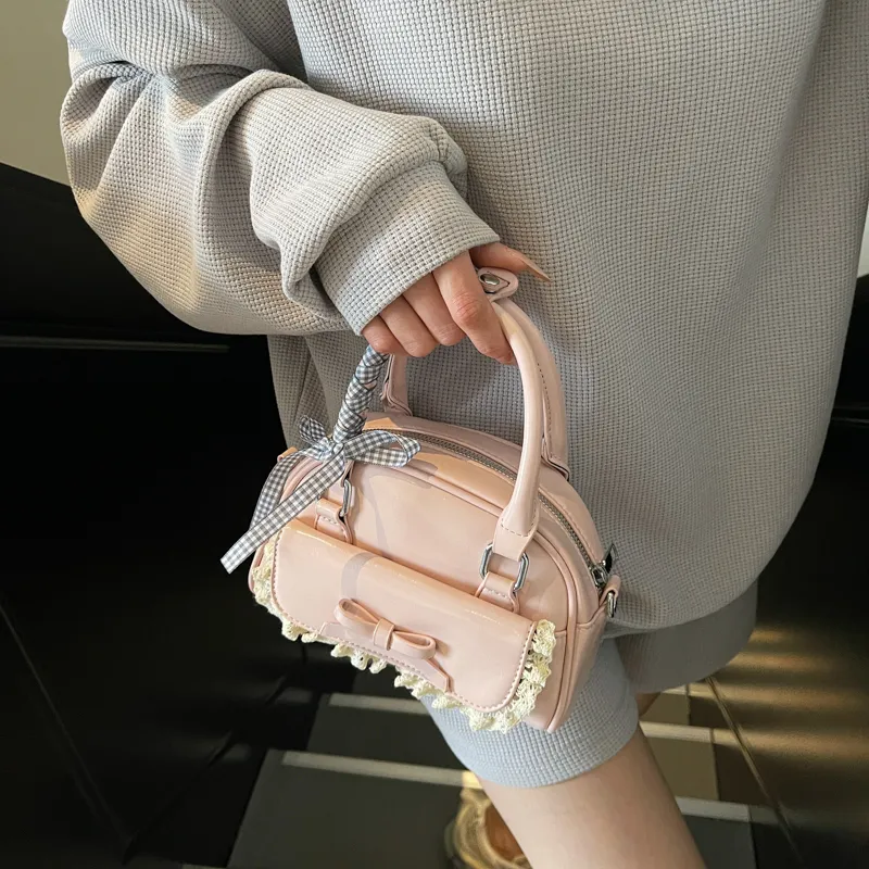 Champion Cub PU Handbag Shoulder Bag Women's Blue/Pink/Ecru/Black-7