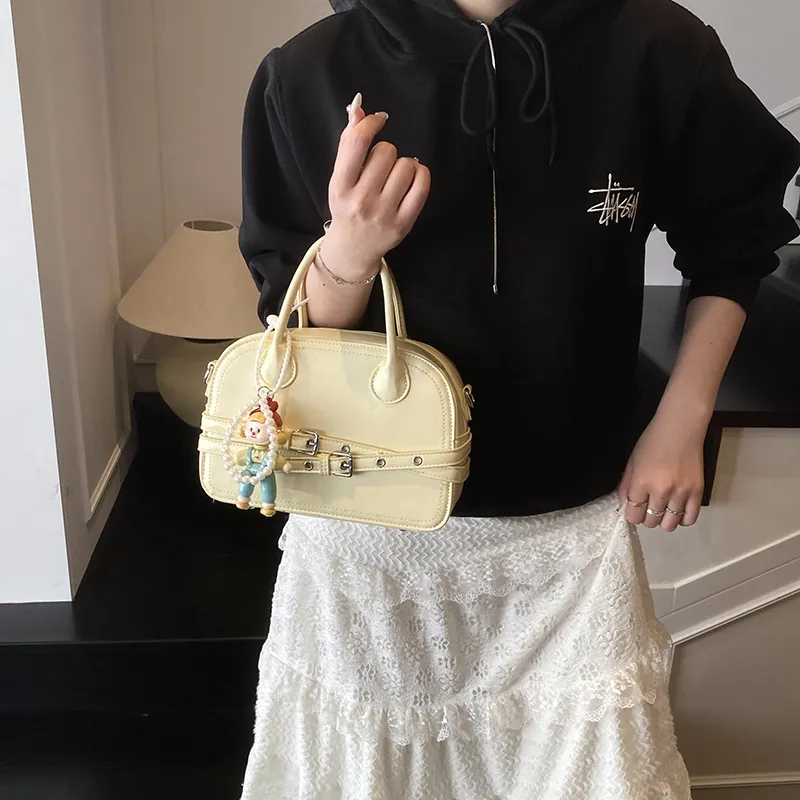Champion Cub PU Handbag Regular Women's White/Yellow/Blue/Black-6