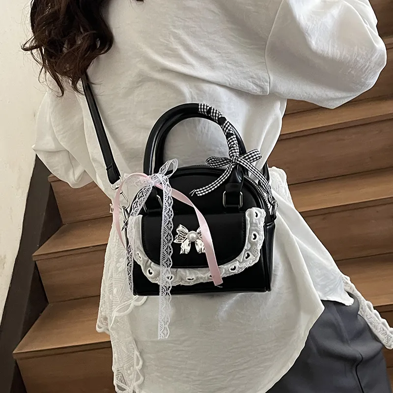 Champion Cub PU Handbag Women's Ecru/Silver/Pink/Black-14