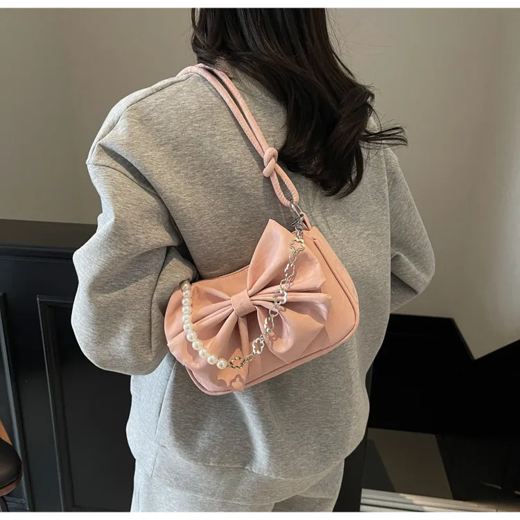Champion Cub PU Shoulder Bag Regular Women's Black/Ecru/Pink/Green-12