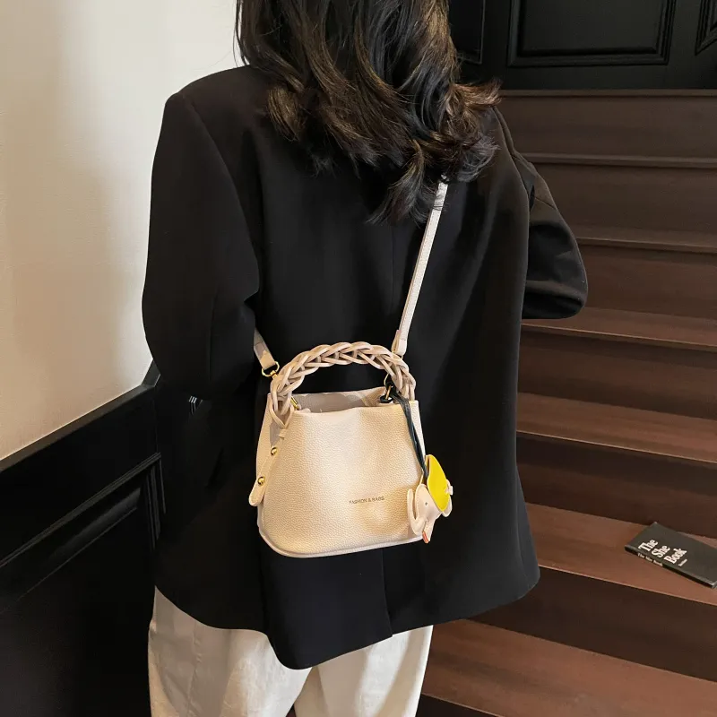 Champion Cub PU Crossbody One Shoulder Handbag Women's Black/Silver/Blue/Pink/Ecru-20