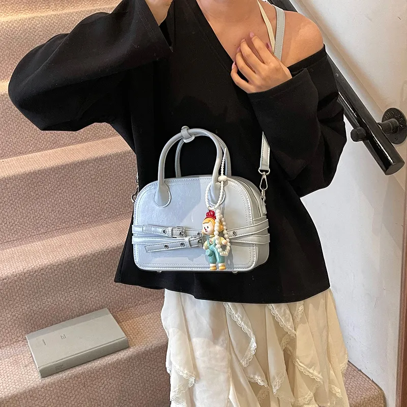 Champion Cub PU Handbag Regular Women's White/Yellow/Blue/Black-11