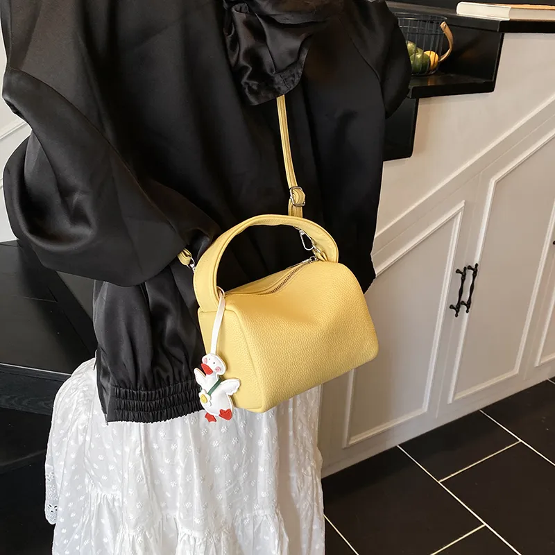 Champion Cub PU Handbag Women's Ecru/Pink/Yellow/Black-10