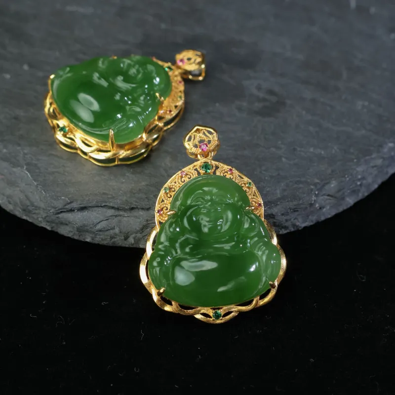 Qingjing Pendants Jasper Unisex-3