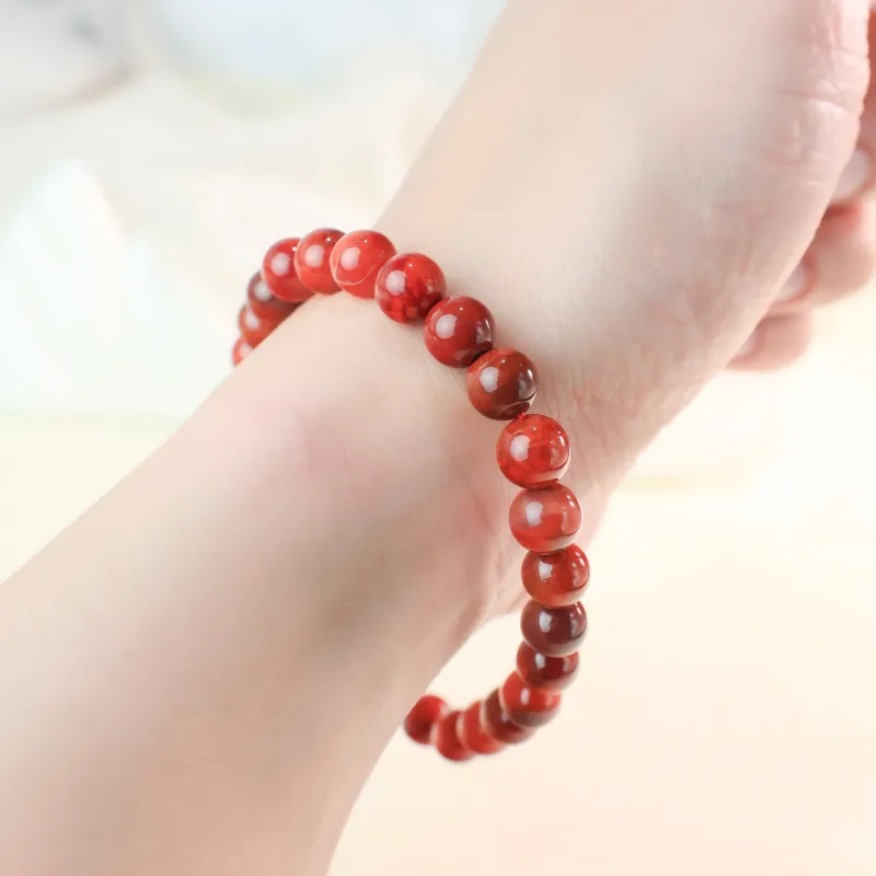 Qingjing Southern Red Agate Bracelets Unisex-2