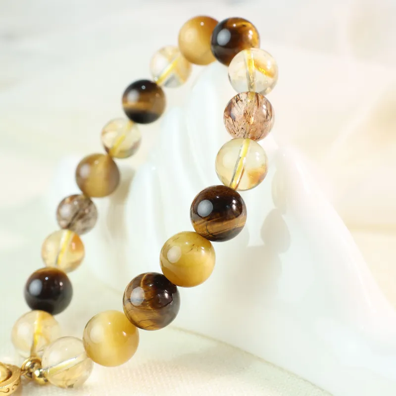 Qingjing Tiger's Eye Stone Bracelets Unisex-5