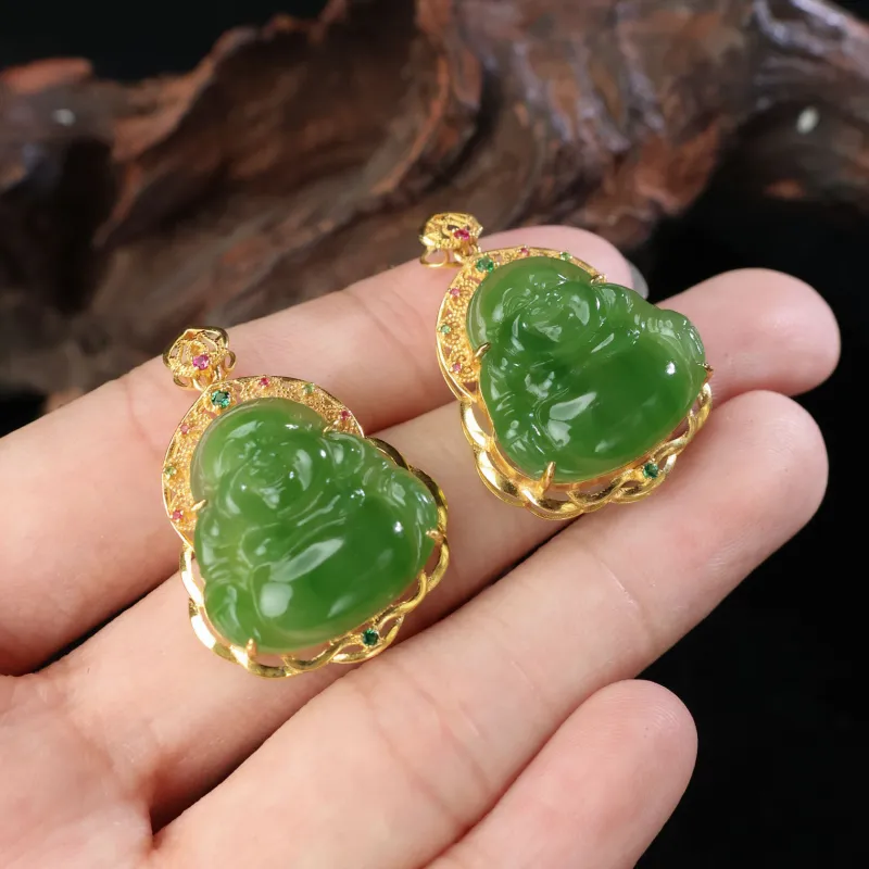 Qingjing Pendants Jasper Unisex-7