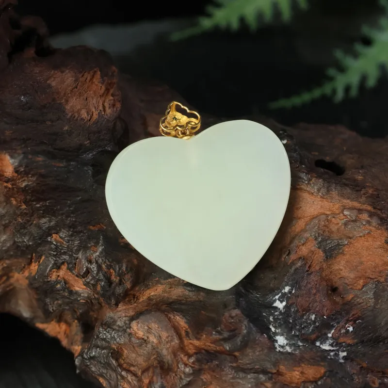 Qingjing Pendants Pale Greenish White Jade Unisex-6