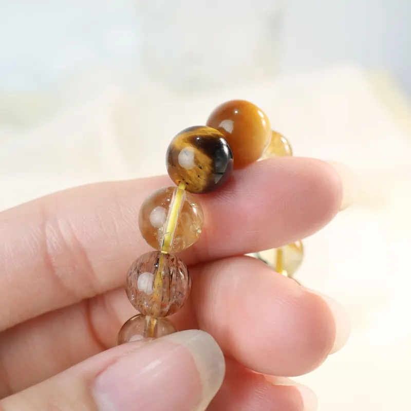 Qingjing Tiger's Eye Stone Bracelets Unisex-1