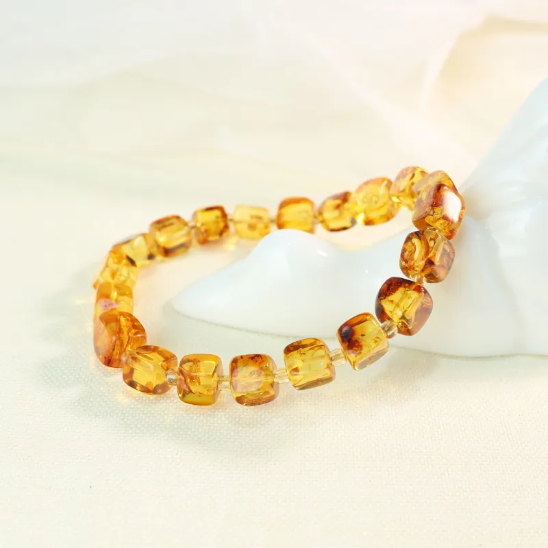 Qingjing Amber Bracelets Unisex-5
