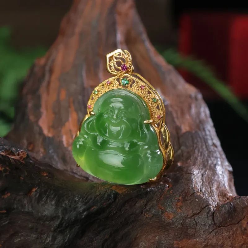 Qingjing Pendants Jasper Unisex-5