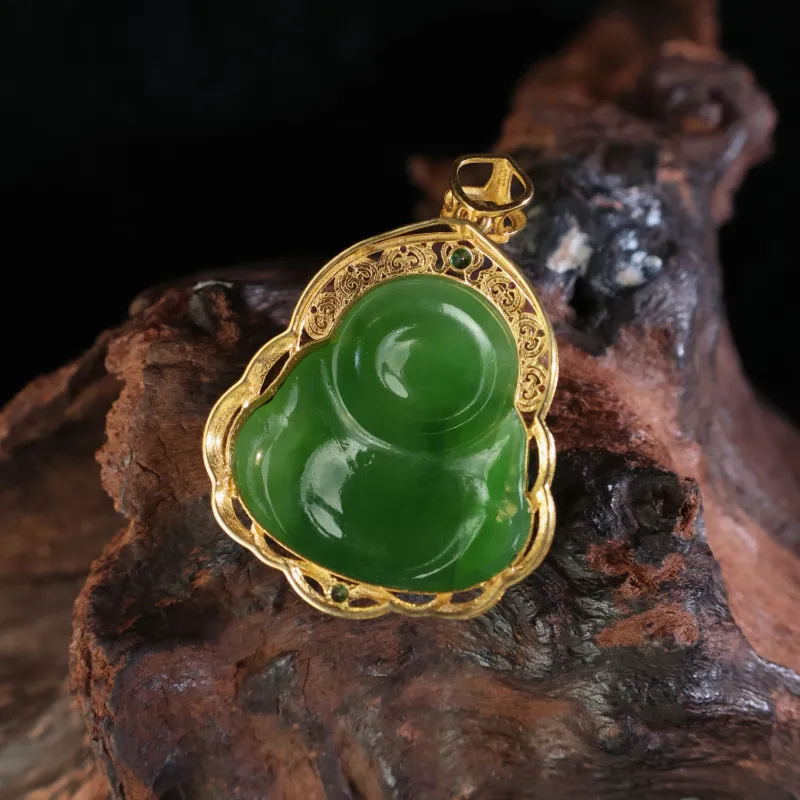 Qingjing Pendants Jasper Unisex-6