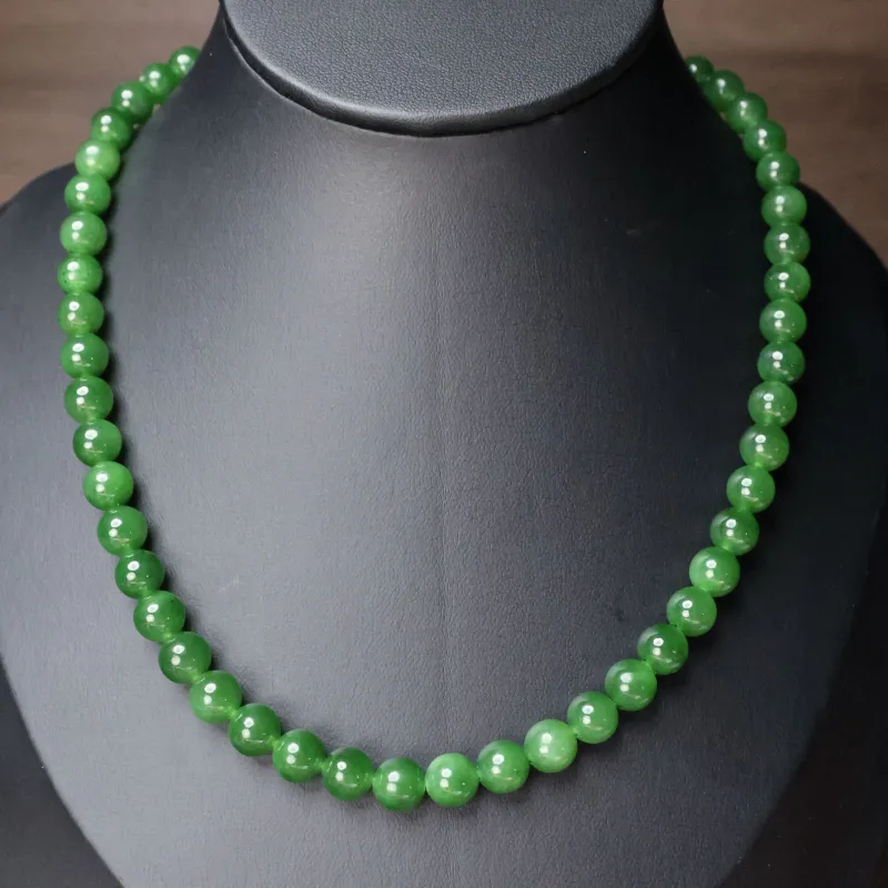 Qingjing Hetian Jade Necklaces Jasper Women's-7