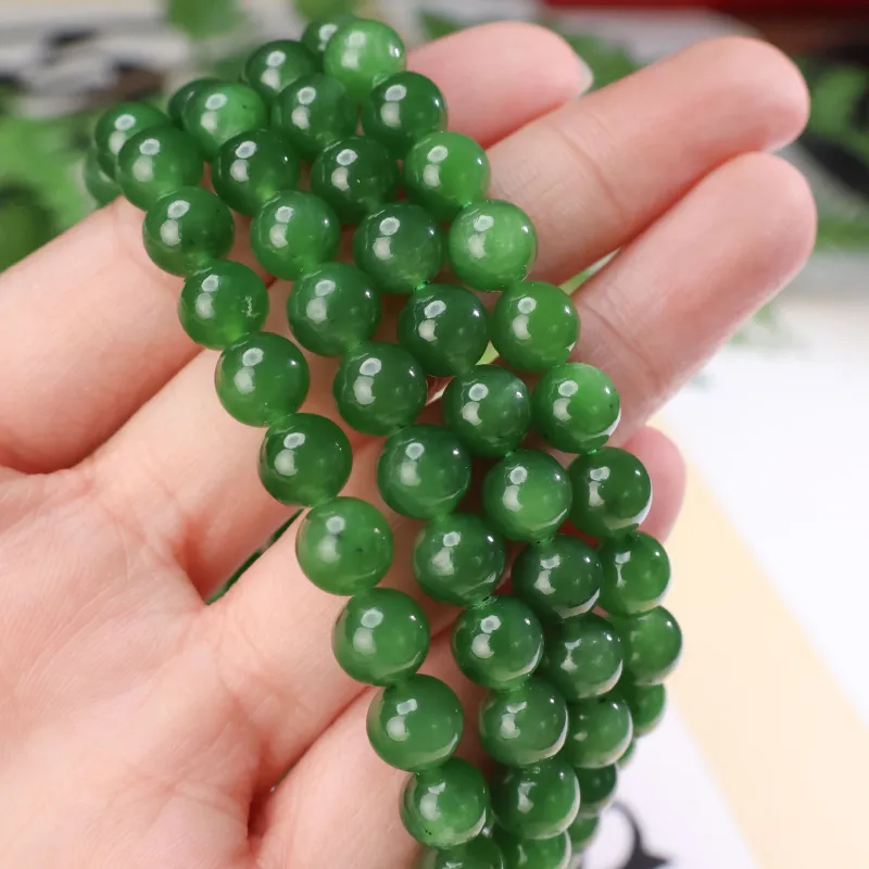 Qingjing Hetian Jade Necklaces Jasper Women's-6