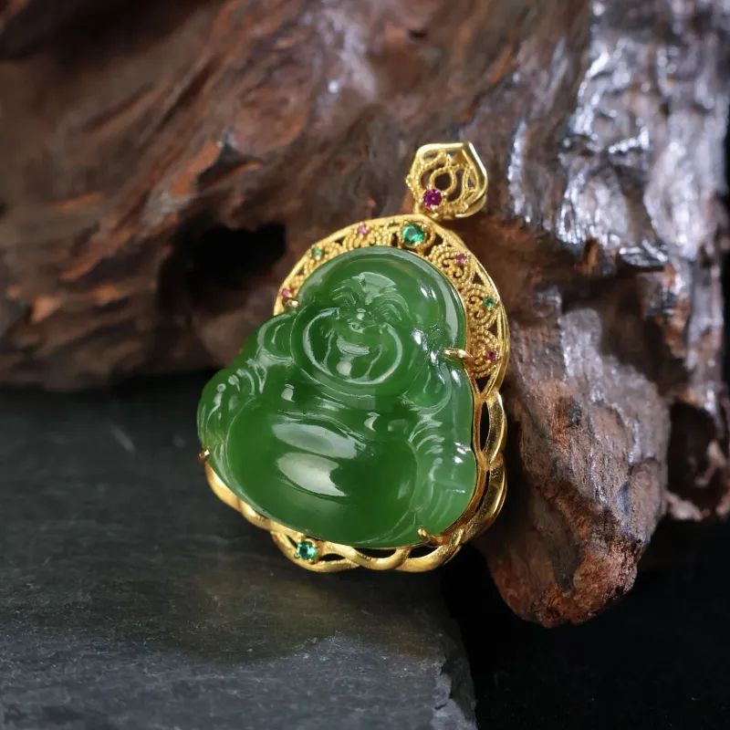 Qingjing Pendants Jasper Unisex-4