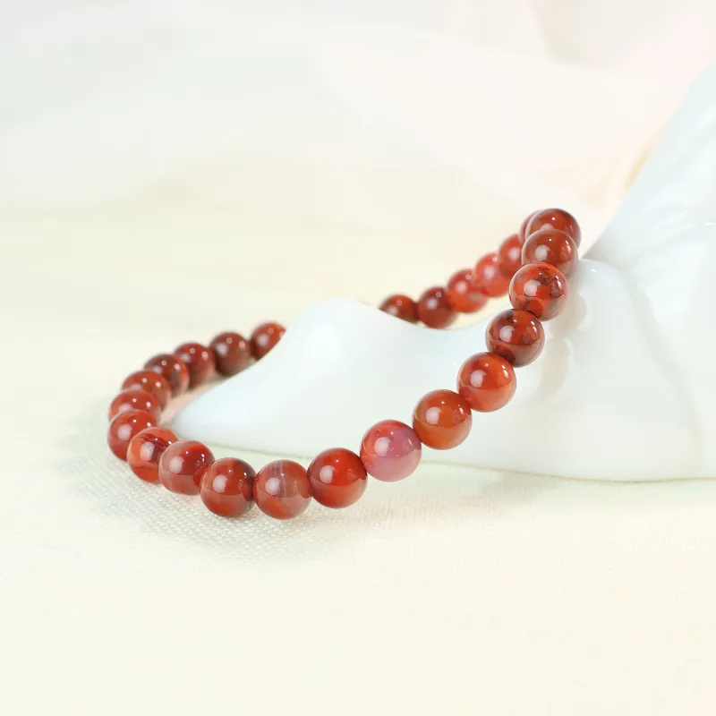 Qingjing Southern Red Agate Bracelets Unisex-4