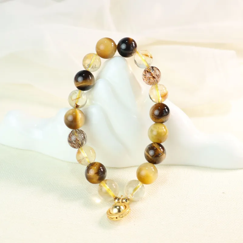 Qingjing Tiger's Eye Stone Bracelets Unisex-4