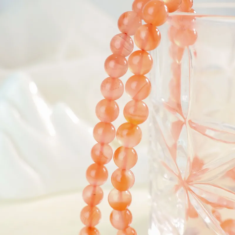 Qingjing Southern Red Agate Bracelets Unisex-4