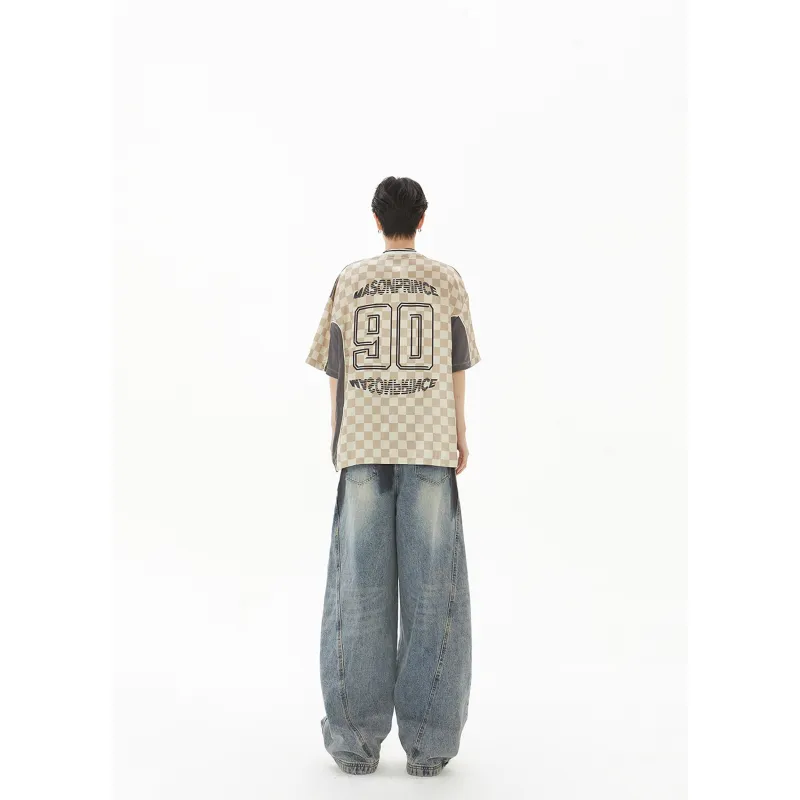 A02 Jeans Unisex Color Blocking-5